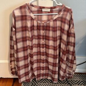 NWT Lucky Relaxed Button Through Blouse ❤️